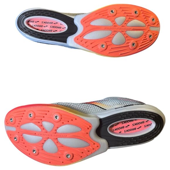 Brooks Hyperion Elite MD Running Spikes Grey Mid Distance Mens 13/ Womens 14.5 - Picture 9 of 16